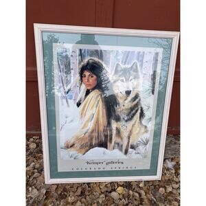 32” X 38” Signed Maija “Silent Partners” Framed Artwork Kemper Galleries